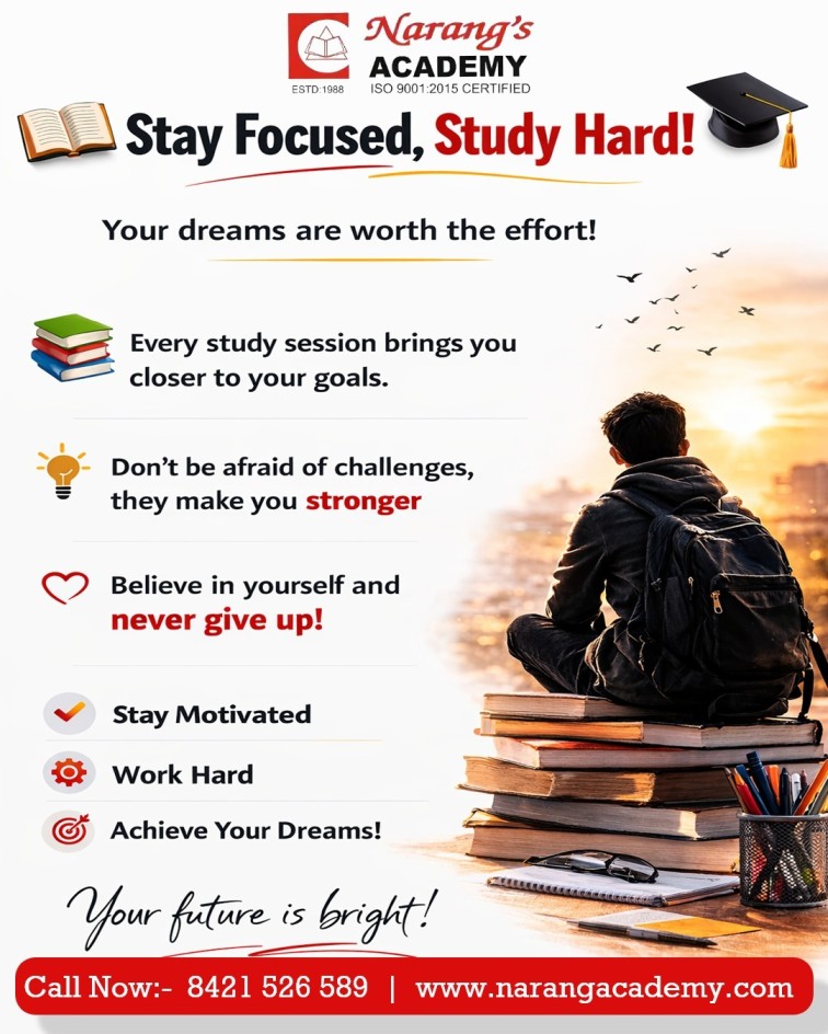 Stay focused, stay consistent, and success will follow.